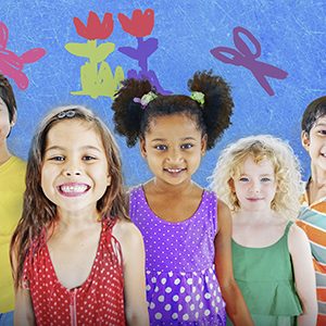 Kids Imagination Handwriting School Learning Concept